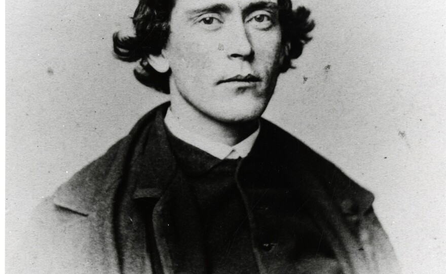 A photographic portrait of Robert Kennicott taken before his death in 1866. Kennicott was one of the earliest contributors to the Smithsonian Institution.