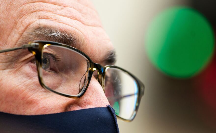 Federal Reserve Chair Jerome Powell testifies during a House Financial Services Committee hearing on Dec. 2, 2020. Powell appeared before the Senate Banking Committee on Tuesday and argued the U.S. economy still has a long way to go to recover millions of lost jobs.