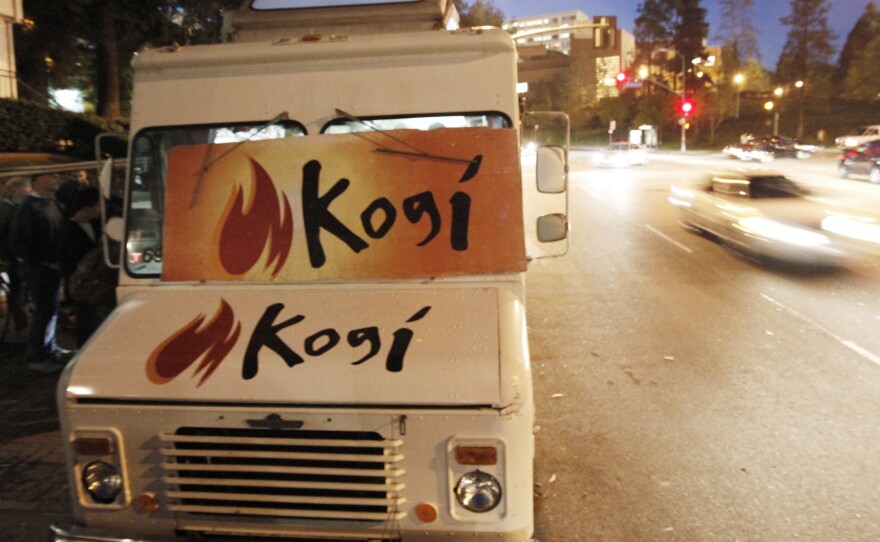 The Kogi BBQ truck near the campus of UCLA in 2009.