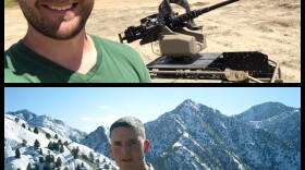 Marine Corp. veteran Paul Szoldra is pictured in this undated photo collage. 