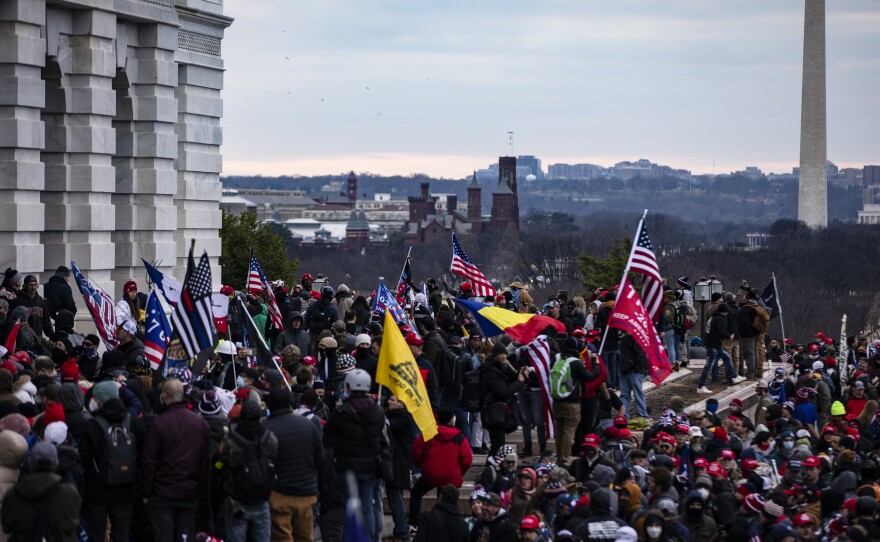 Trump supporters storm the U.S. Capitol on Jan. 6, 2021.