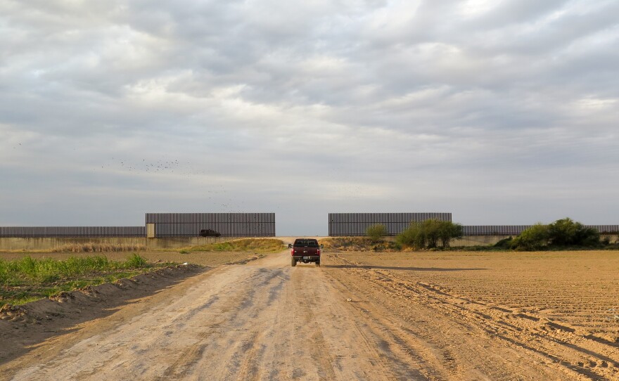 This privately owned land along the southern border was bisected by a fence a decade ago. The owner, O.D. Emery, still supports the fence.