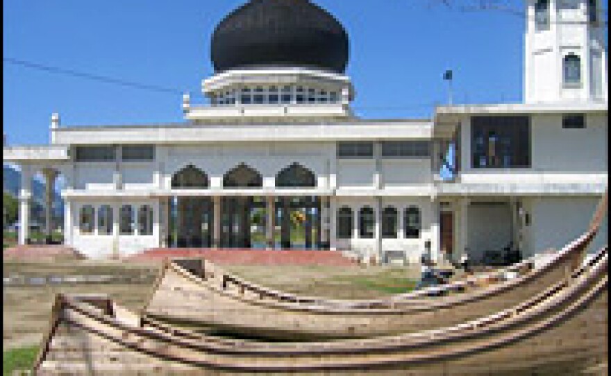 This mosque was among the only buildings left standing after the Dec. 26 tsunami.