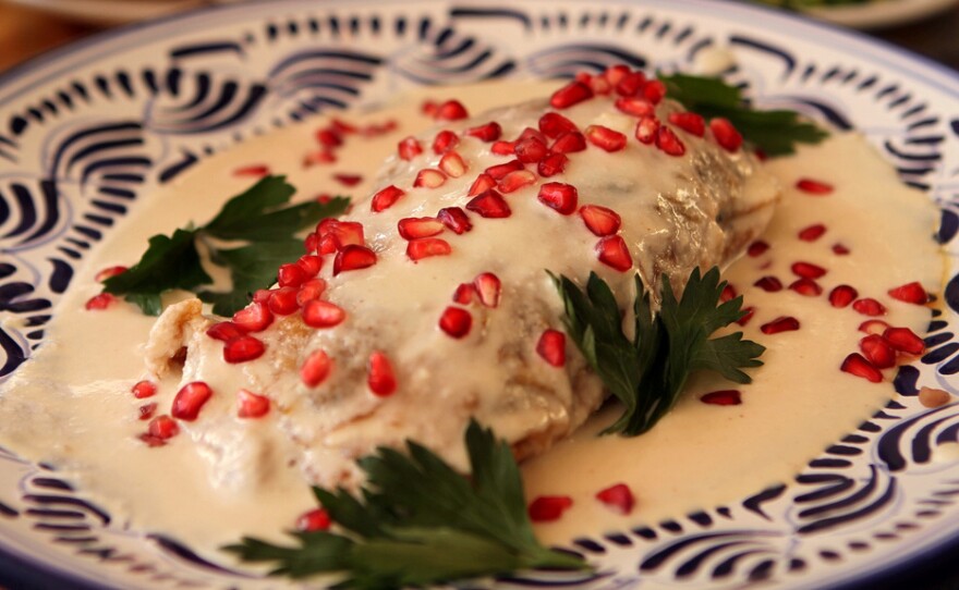 Detroit's top Mexican chefs are preparing dishes like these stuffed peppers, called chiles en nogadas, on their special menus in honor of Frida Kahlo.