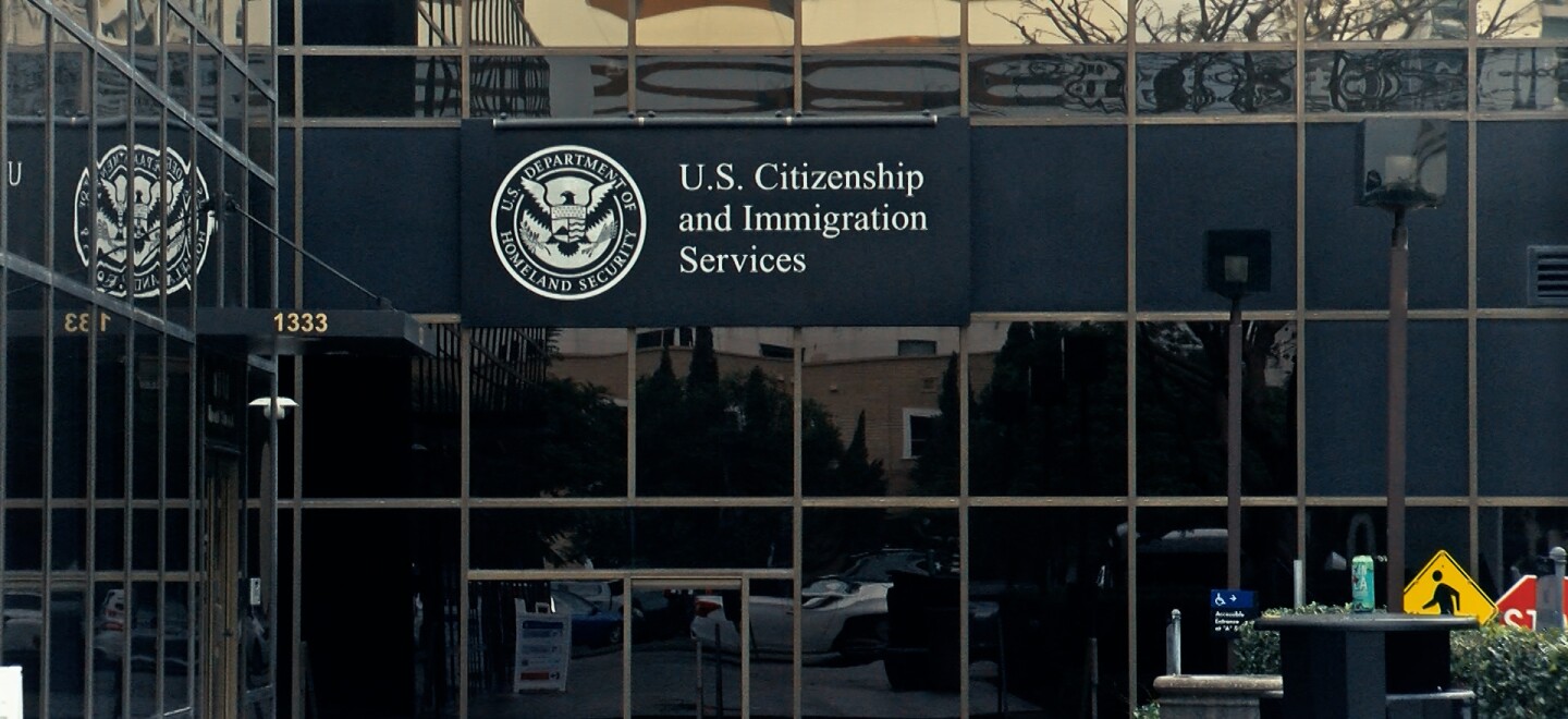 The entrance to the U.S. Citizenship and Immigration Services office in downtown San Diego is shown in this undated photo.