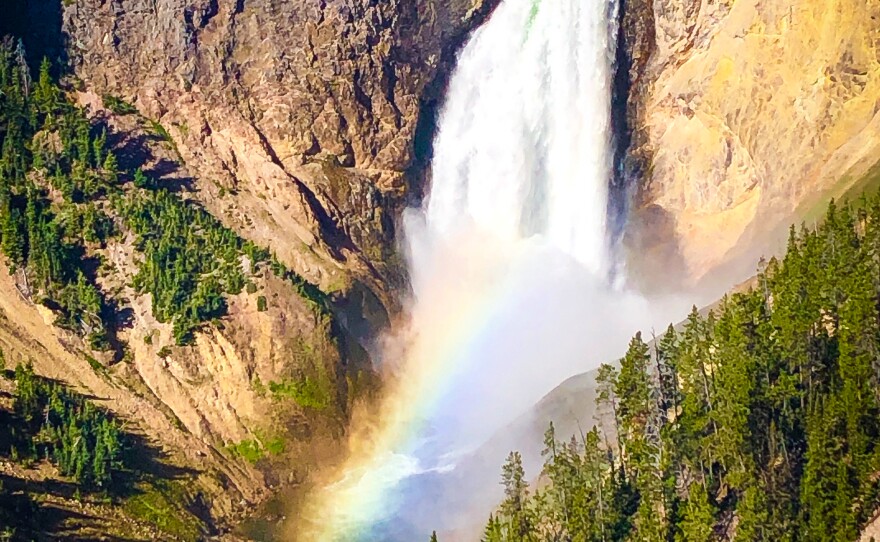 The Lower Falls of the Yellowstone River are pictured in this undated photo. 