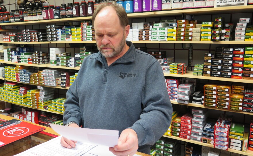Doug Ellis has owned Virginia Surplus for 25 years in Virginia, Minn. "My business is built on mining money," he said, and will feel the impacts of impending mine layoffs.