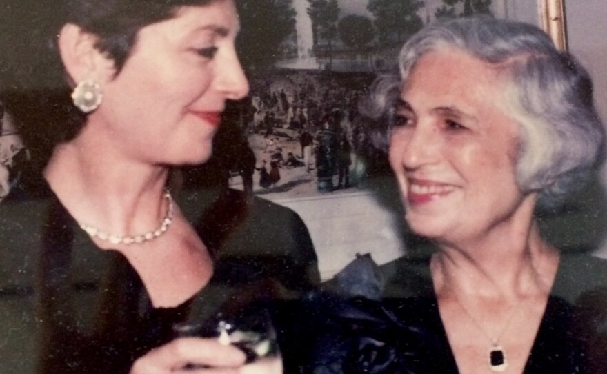 Anna Gershenson smiles at her mom, Rhoda Gurevich, as they celebrate her 70th birthday at the Ritz Carlton in Boston.