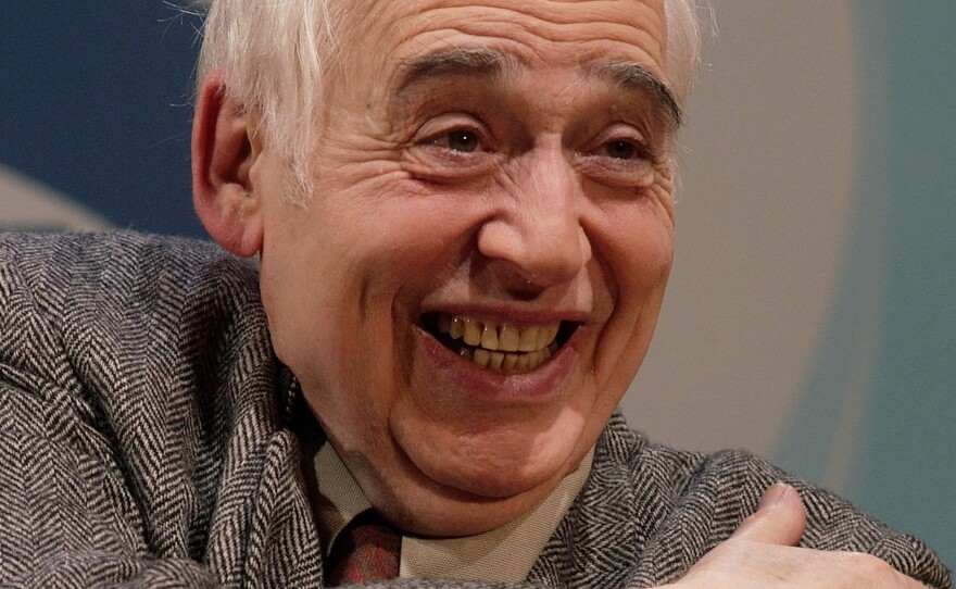 Literary critic and author Harold Bloom addresses an audience in New York on March 9, 2003.