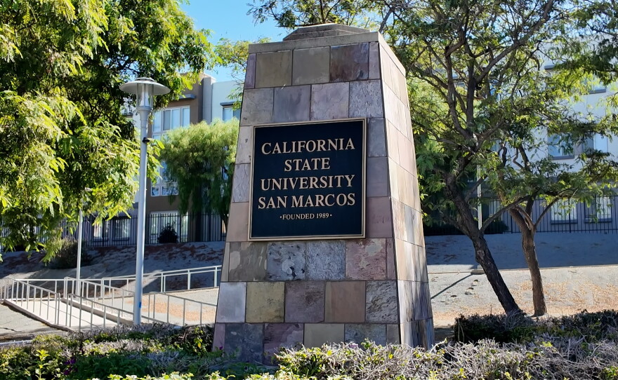A CSUSM sign