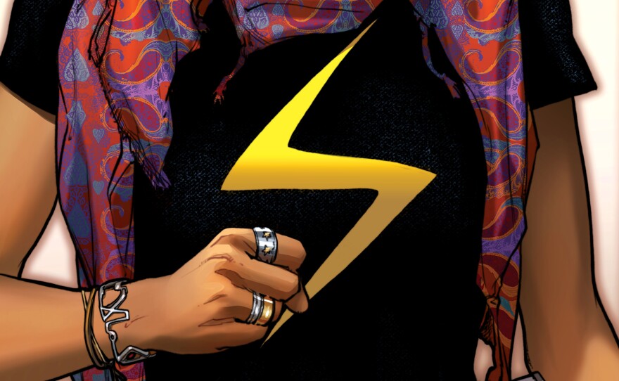 Kamala Khan, a Muslim teenager living in New Jersey, is the latest superhero to don the Ms. Marvel mantle.