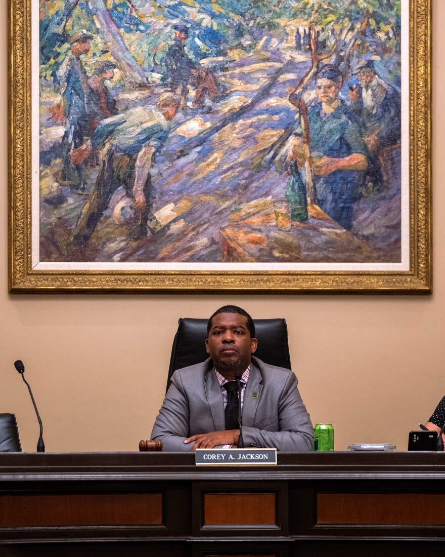 Corey Jackson, chair of the Budget Subcommittee No. 2 Human Services, at a hearing at the state Capitol in Sacramento on March 20, 2024. Gov. Gavin Newsom recently proposed cuts to the CalWORKs program.