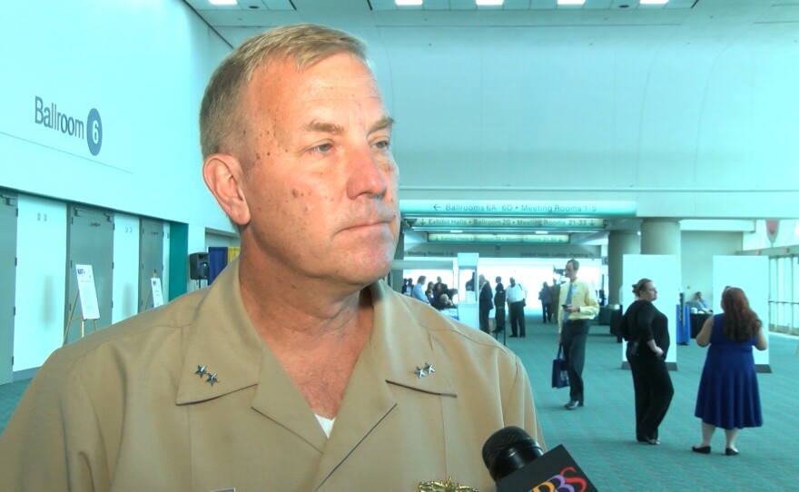 Rear Adm. John Neagley talks about the future of the Littoral Combat Ship, Aug. 22, 2016.