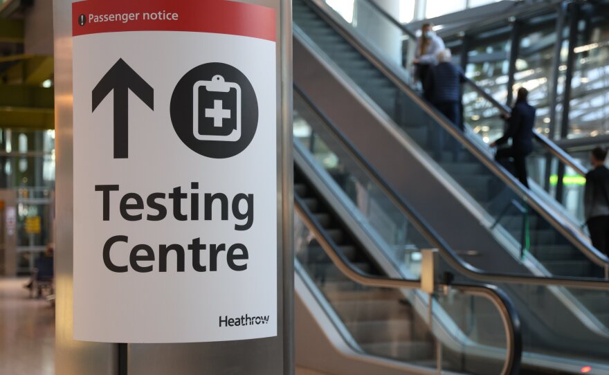 Following the discovery of a new COVID-19 variant, the United Kingdom imposed new restrictions on arriving travelers from South Africa and other southern African countries. The U.S. is implementing similar restrictions starting Monday.