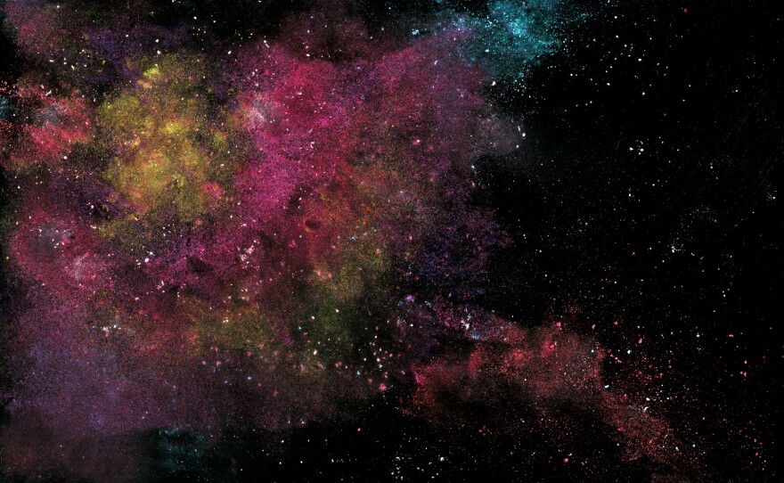 Nebula: olive oil, salt, water, makeup, baby powder, chalk.