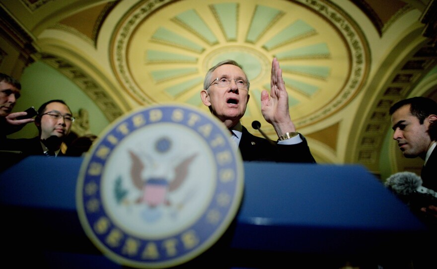 Then-Senate Majority Leader Harry Reid, pictured in 2011.
