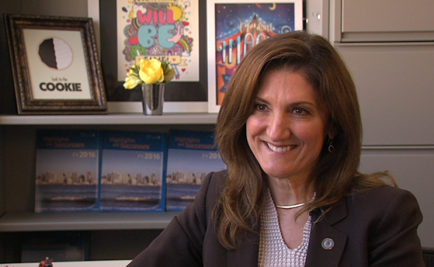 Transportation engineer Linda Marabian speaks in an interview with KPBS, April 26, 2017.