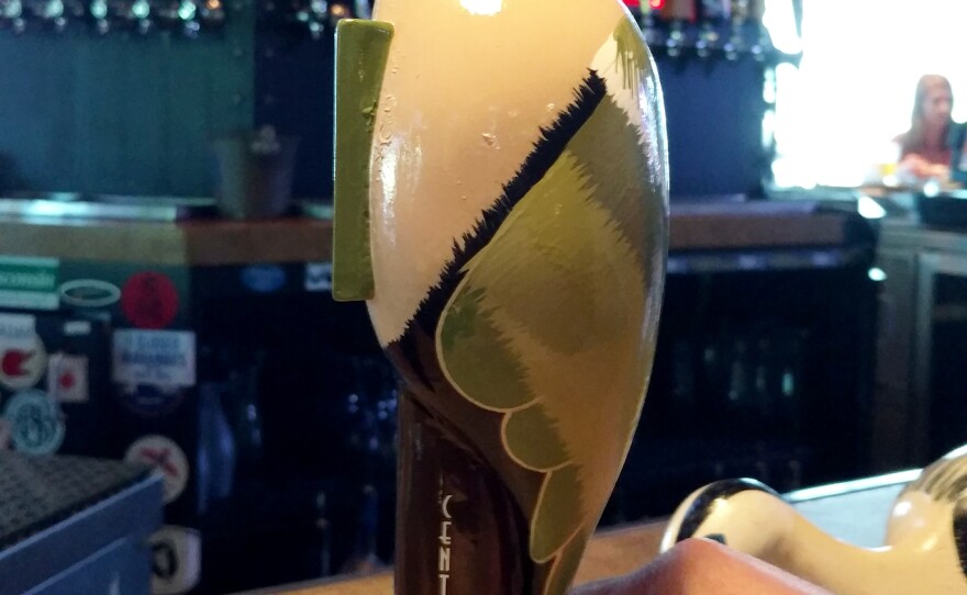 A heron-shaped beer tap at Stubby's GastroGrub in Milwaukee, Wis.