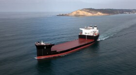 The Military Sealift Command mobile landing ship USNS John Glenn (MLP 2).