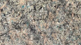 An artist who abandoned all conventions, Pollock used the separation and marbling of the wet paint enamel to create the dripping patterns in<em> Number 1, 1950 (Lavender Mist). </em>