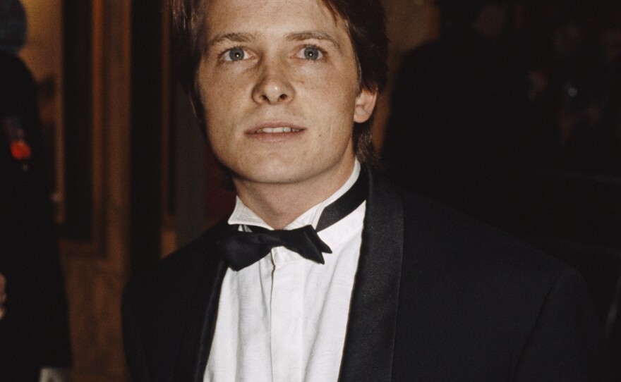 Michael J. Fox at the London premiere of <em>Back to the Future </em>in December 1985.