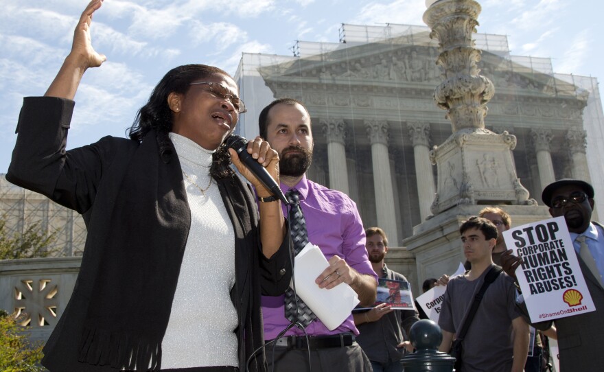 Nigerian widow Esther Kiobel, a plaintiff in