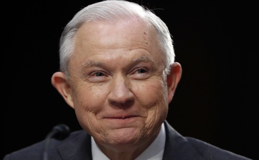 Attorney General Jeff Sessions pauses while testifying last month before the Senate Intelligence Committee hearing about his role in the firing of James Comey, his Russian contacts during the campaign and his decision to recuse from an investigation into possible ties between Moscow and associates of President Donald Trump.