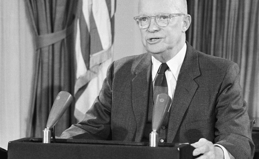 President Eisenhower during his farewell address to the nation on Jan. 17, 1961.