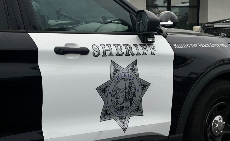 A San Diego County Sheriff Department patrol car is shown in this undated photo. 