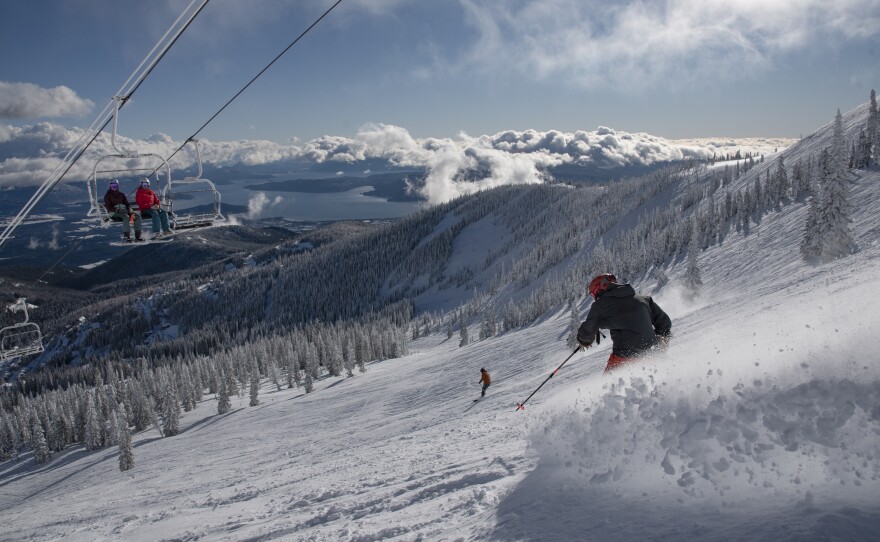 There's plenty of social distance out on the slopes, but resorts are requiring masks in lift lines and lodges and limiting lodge use. Most skiers and boarders are happy to comply but Schweitzer Mountain in Idaho had to suspend season passes for some who refused to wear masks and were verbally abusive to lift line attendants.