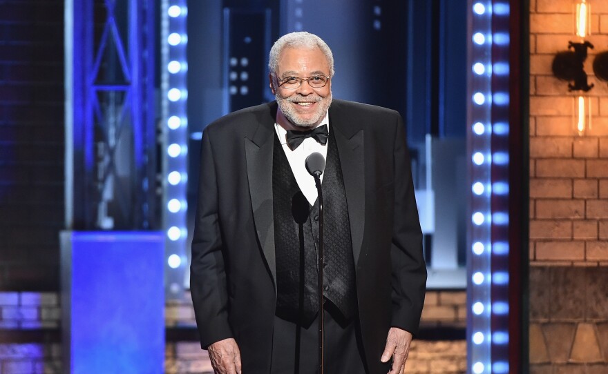 James Earl Jones accepts the Special Tony Award for Lifetime Achievement in the Theatre during the 2017 Tony Awards in 2017.