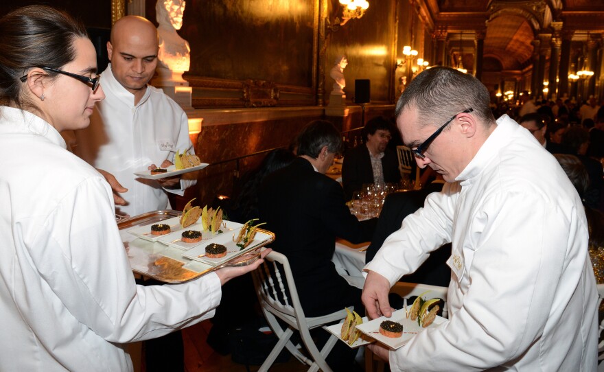 At Versailles, diners were regaled with a seven-course meal prepared by top chefs on Mar. 19.