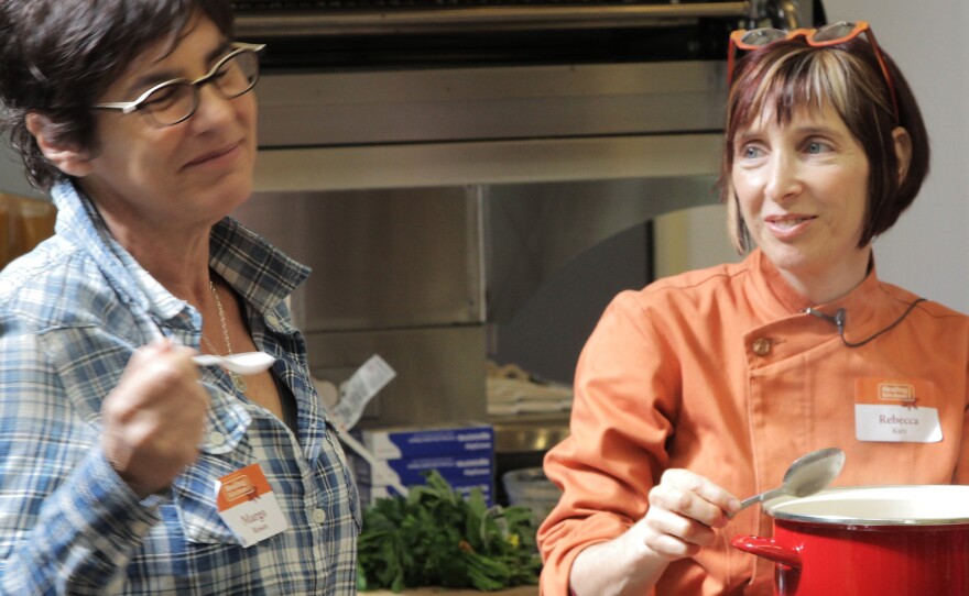 Rececca Katz (right) is a chef who helps cancer patients learn how to eat and even enjoy food during chemo.