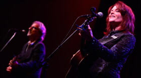 Rosanne Cash and John Leventhal perform during the PBS ARTS Fall Festival “Nashville 2.0” session at the Television Critics Association Summer Press Tour in Los Angeles, Calif. on Monday, August 5, 2013.