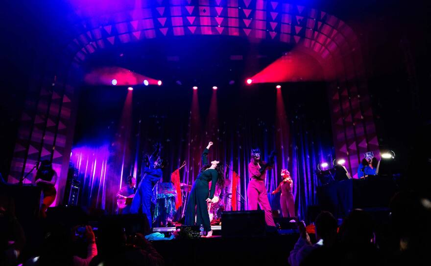 Baby Bushka is shown on stage in an undated photo.