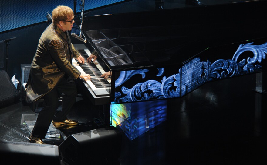 Legendary artist Elton John returns to the stage in a concert that includes his greatest hits and songs from his new album, "The Diving Board."