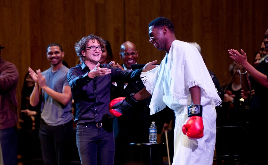 Arthur and Abrams have collaborated on similar projects in the past, including a rap opera about Muhammad Ali in 2017.