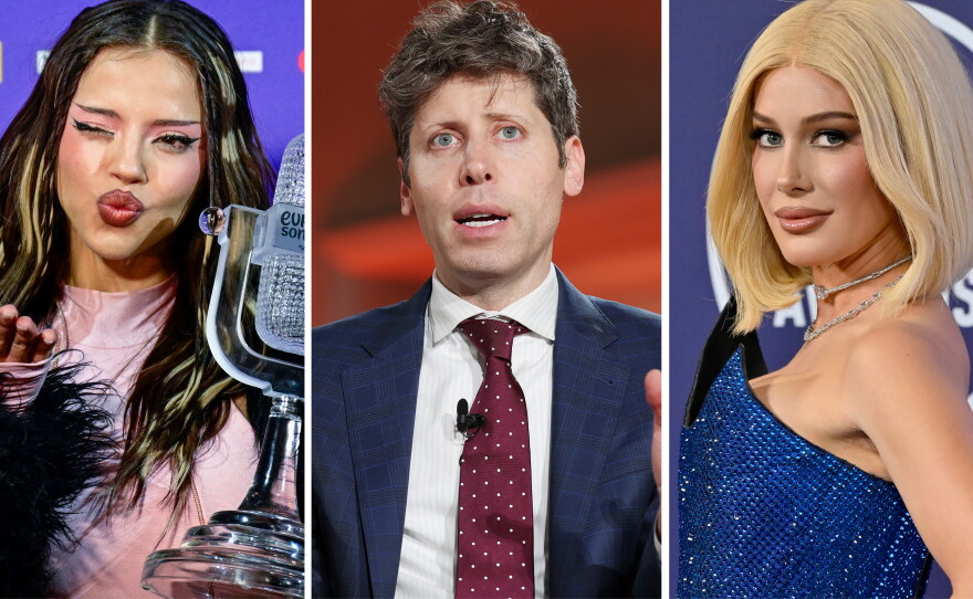 From left: Dara, Sam Altman, Heidi Montag
