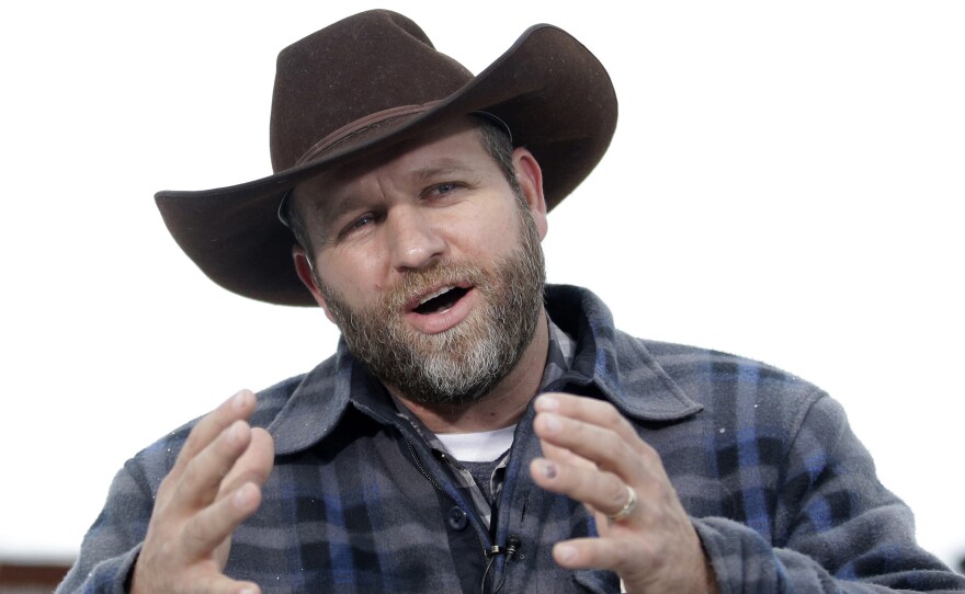 Ammon Bundy, shown during an interview at Malheur National Wildlife Refuge in January, still faces charges related to a standoff in 2014.
