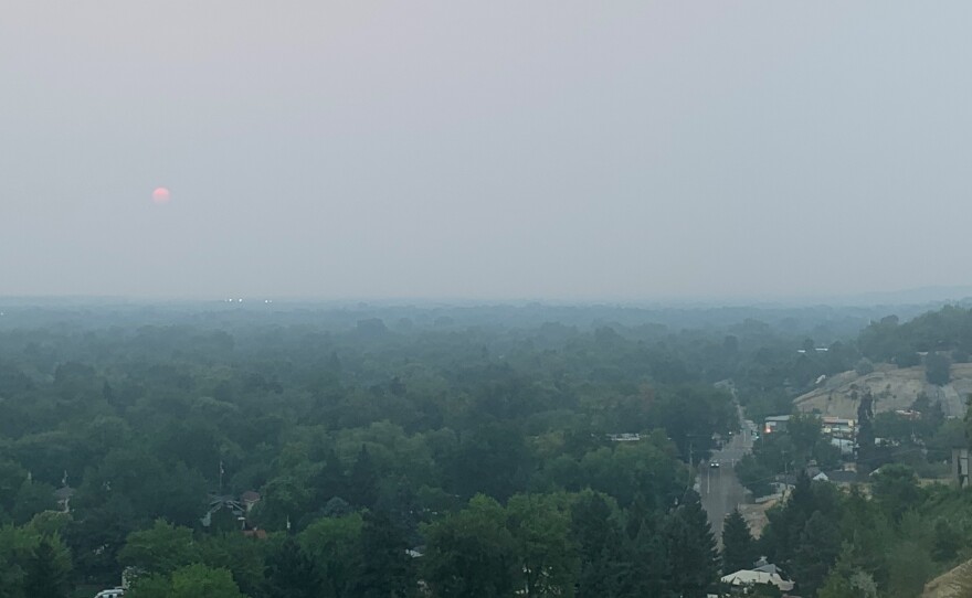 Western wildfires have given Boise, Idaho, one of its smokiest summers on record. President Biden visited the National Interagency Fire Center in Boise on Monday.