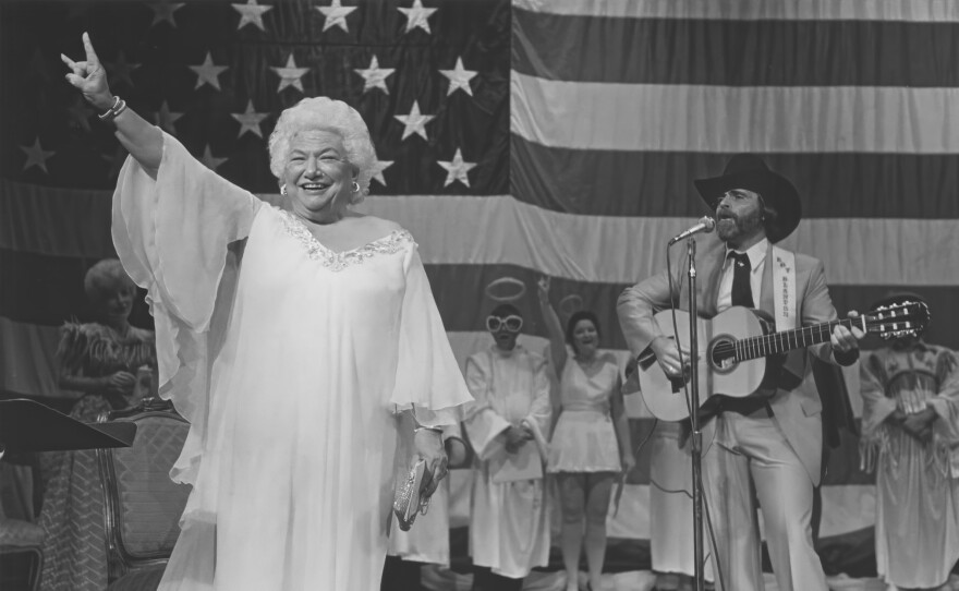 Distinguished Lectureship for Liz Carpenter at Paramount Theater in Austin, Texas. (undated photo)