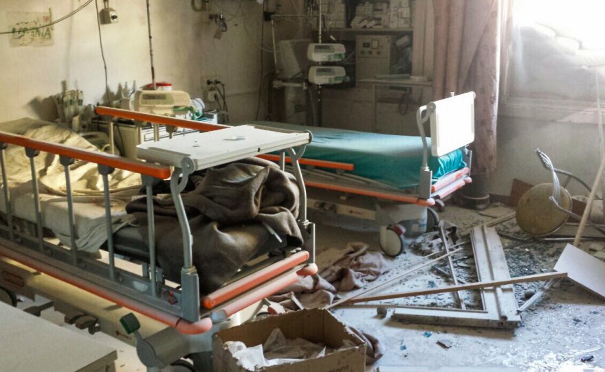 This month, the last four functioning hospitals in eastern Aleppo, including the one pictured above, were hit by airstrikes and ceased operations.