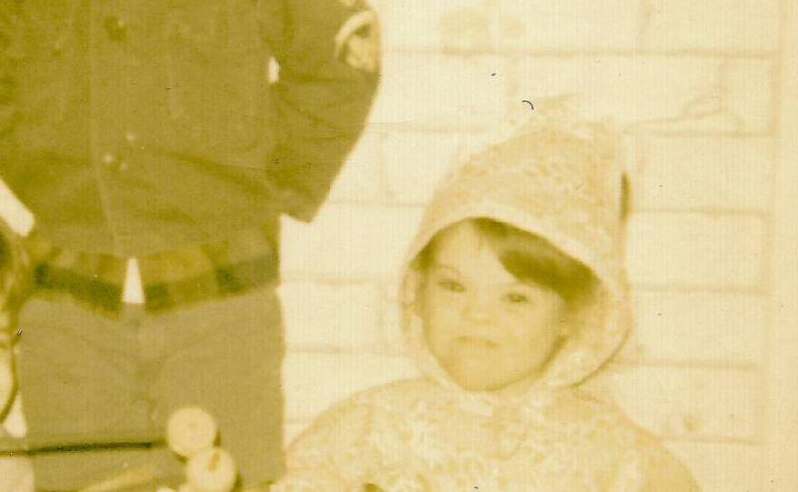 Ian Brennan with his older sister, Jane Brennan, in the 1970s.