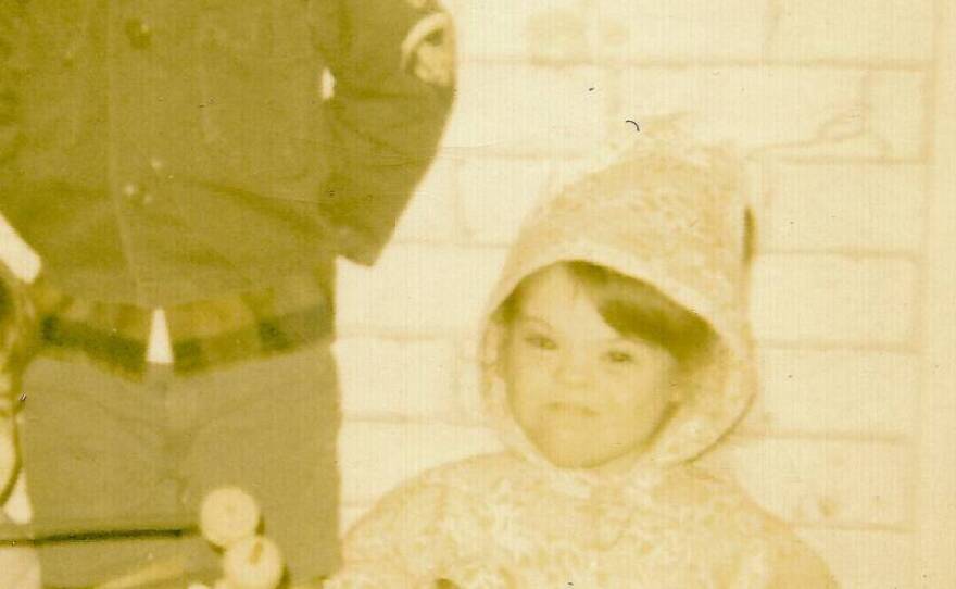 Ian Brennan with his older sister, Jane Brennan, in the 1970s. 