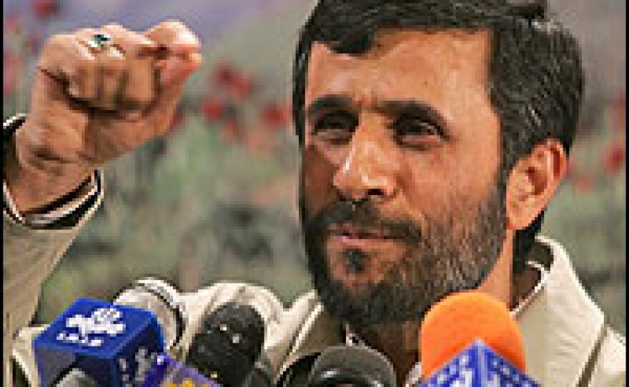 At a news conference Saturday in Tehran, Iranian President Mahmoud Ahmadinejad vowed his country would not back down.