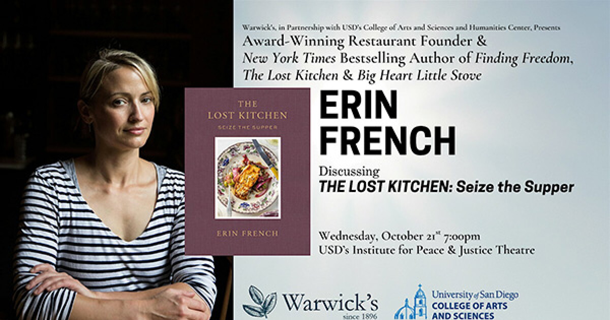 Erin French discussing 'The Lost Kitchen vol.3'