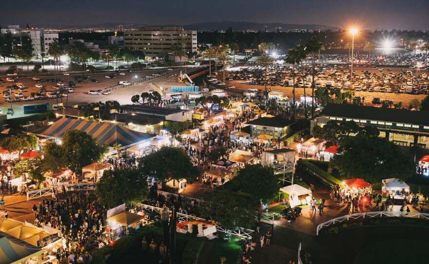 A view of 626 Night Market in Santa Anita Park.