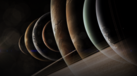 Planets graphic. NOVA tells the spectacular story of our solar system — a narrative spanning billions of years — through the eyes of the latest and most daring space missions ever mounted.