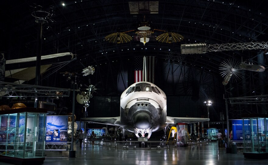 Space Shuttle Discovery on display at the Udvar-Hazy Center in Chantilly, Va.