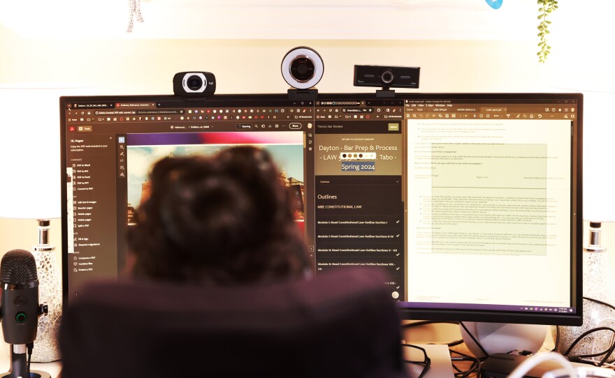 VanSickle has outfitted her home with assistive technology such as cameras that allow her to navigate a computer with facial movements and expressions.